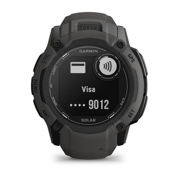 Garmin Instinct 2X Solar 2.79 cm (1.1 ) MIP 50 mm Digital 176 x 176 pixels Touchscreen Graphite GPS (satellite)