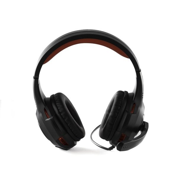 Preo 125085402 headphones/headset Wired Head-band Gaming Black, Red