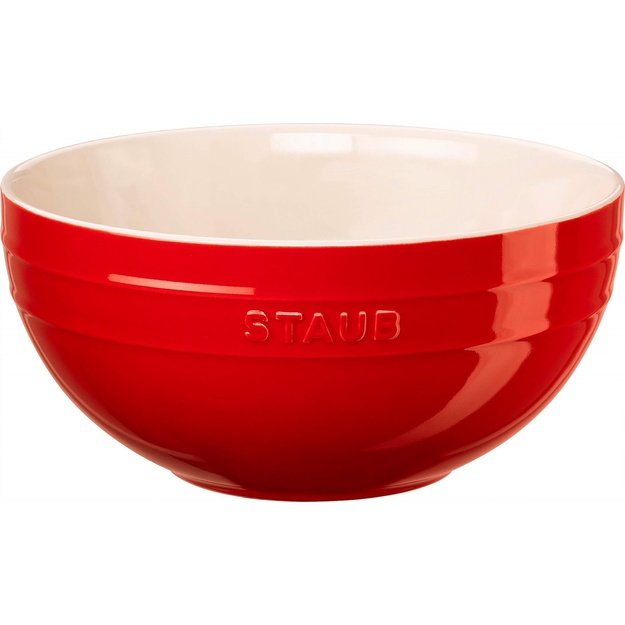 STAUB SERVING Round bowl 24cm - red