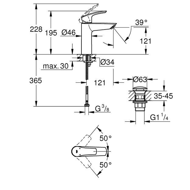 Praustuvo mai&scaron;ytuvas Grohe EUROSMART 23923003