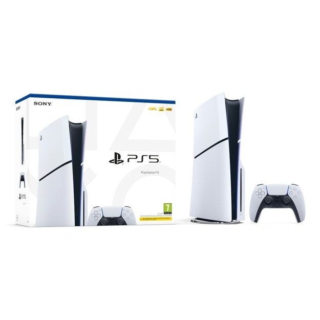 Sony PlayStation 5 Slim Žaidimų konsolė, Disc Drive Edition, 1TB SSD, Balta