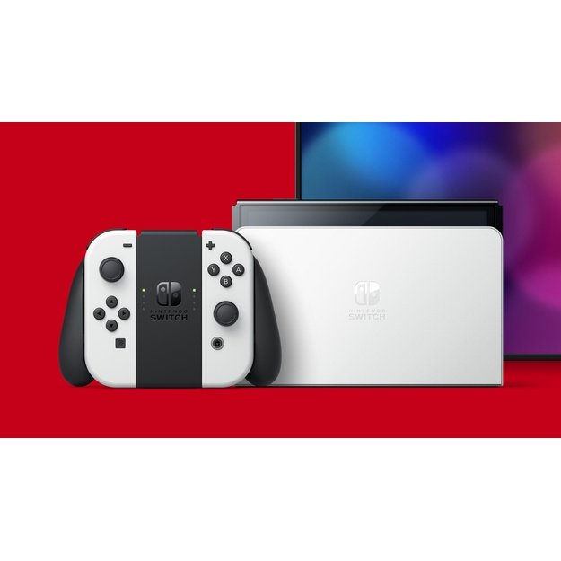 Nintendo Switch OLED portable game console 17.8 cm (7 ) 64 GB Touchscreen Wi-Fi Black, White