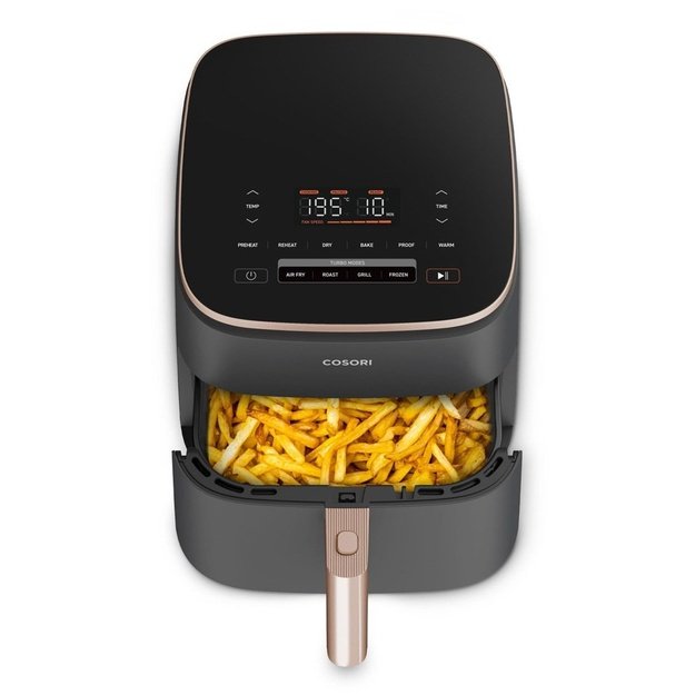 Cosori Turbo Blaze Chef Edition Single 6 L Stand-alone 1725 W Hot air fryer Black, Pink gold