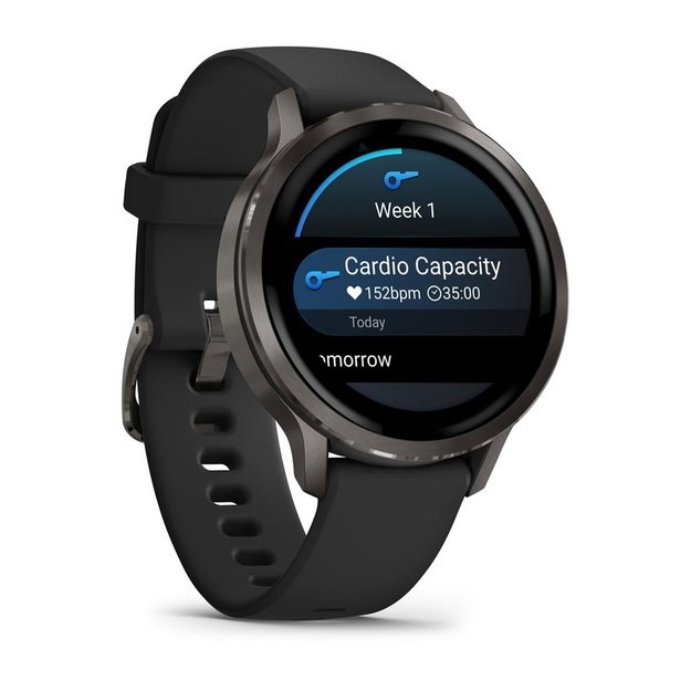 Garmin Venu 4 3.05 cm (1.2 ) AMOLED 41 mm Digital 390 x 390 pixels Touchscreen Black Wi-Fi GPS (satellite)