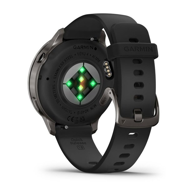 Garmin Venu 4 3.05 cm (1.2 ) AMOLED 41 mm Digital 390 x 390 pixels Touchscreen Black Wi-Fi GPS (satellite)