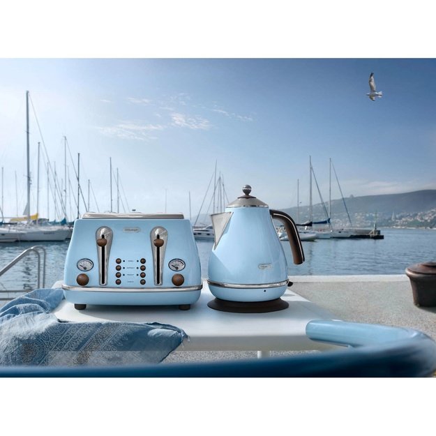 DeLonghi KBOV 2001.AZ electric kettle 1.7 L Blue 2000 W