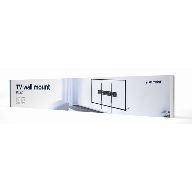 Gembird | Wall mount | Fixed | 37-70   | Maximum weight (capacity) 40 kg | Black