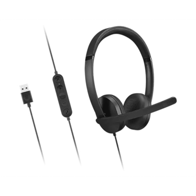 LENOVO Gen2 Headset on-ear wired USB-A black
