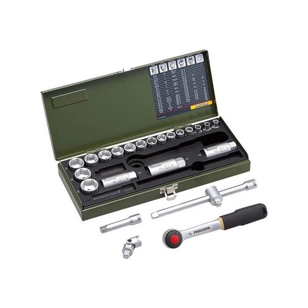 Galvučių rinkinys 3/8&quot  24 dalių PROXXON