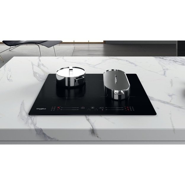 Whirlpool WB S2560 NE Black Built-in 59 cm Zone induction hob 4 zone(s)