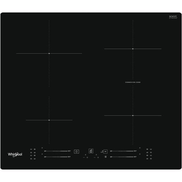 Whirlpool WB S2560 NE Black Built-in 59 cm Zone induction hob 4 zone(s)