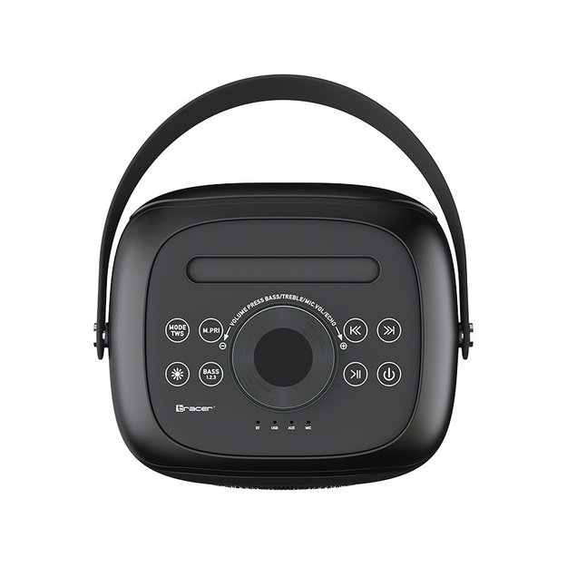 Tracer 47875 Poweraudio CRYSTAL 60 BT TWS Speaker, Black With RGB