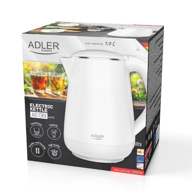 Elektrinis virdulys 1.0L Adler AD-1361W