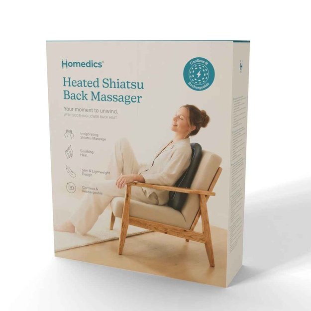 Homedics SBM-150H-WW Heated Shiatsu Back Massager