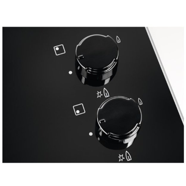 Gas cooktop Electrolux  EGG6407K (4 fields, black color)
