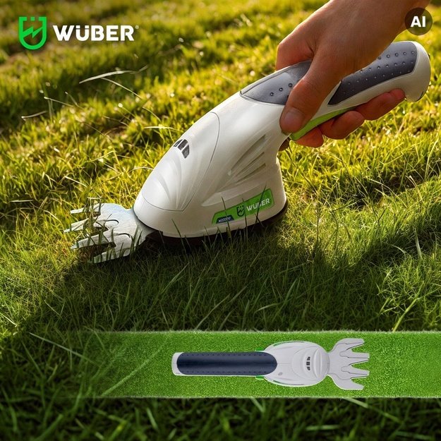 WUBER W23320 7.2V 2-in-1 cordless trimmer for hedge and grass 120mm USB-C