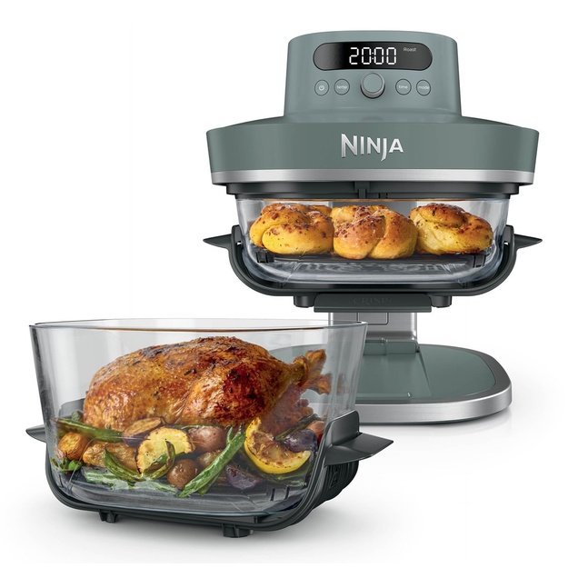 Ninja CRISPi PRO 7-in-1 XL Glass Air Fryer &ndash; Ash Grey AS101EUGY