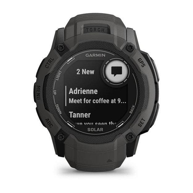 Garmin Instinct 2X Solar 2.79 cm (1.1 ) MIP 50 mm Digital 176 x 176 pixels Touchscreen Graphite GPS (satellite)