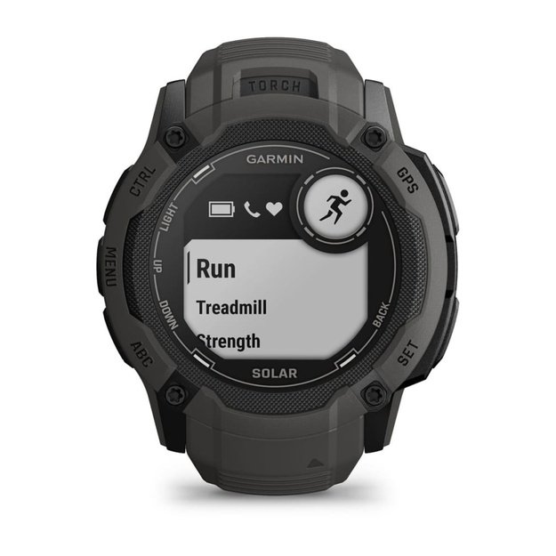 Garmin Instinct 2X Solar 2.79 cm (1.1 ) MIP 50 mm Digital 176 x 176 pixels Touchscreen Graphite GPS (satellite)