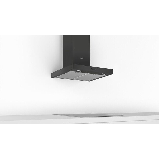 Bosch Serie 2 DWB66BC60 cooker hood Wall-mounted Black 621 m&sup3;/h B 2