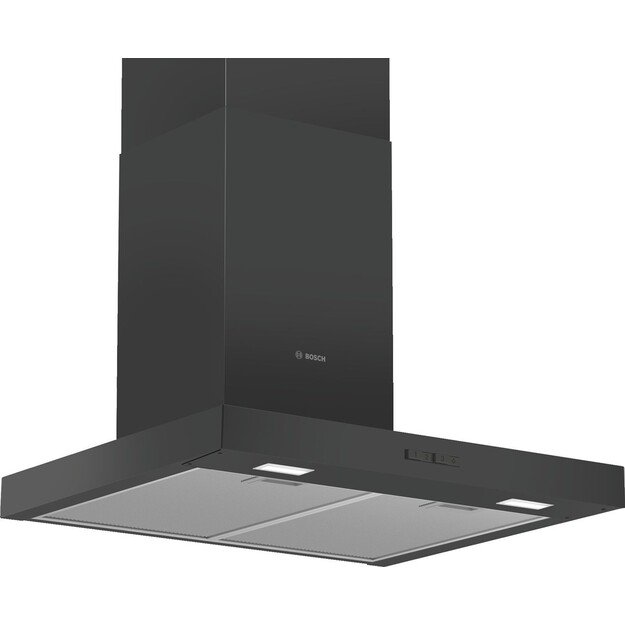 Bosch Serie 2 DWB66BC60 cooker hood Wall-mounted Black 621 m&sup3;/h B