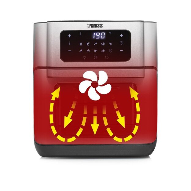 Princess | Aerofryer Oven | 182065 | Power 1500 W | Capacity 10 L | Black/Stainless Steel 17