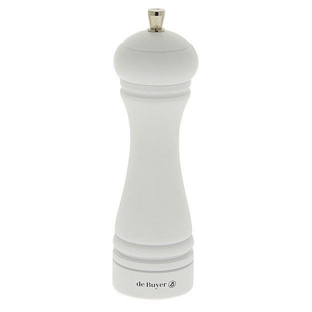 Salt grinder, 18 cm, white matt, Java