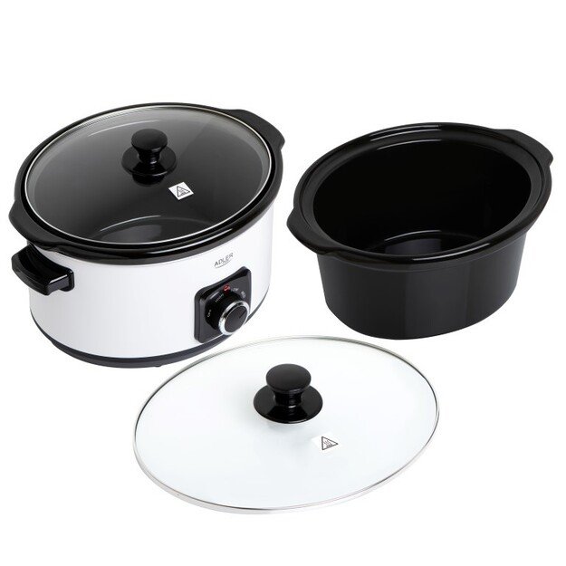 Adler | Slow Cooker | AD 6413w | 290 W | 5.8 L | Number of programs 3 | White 2