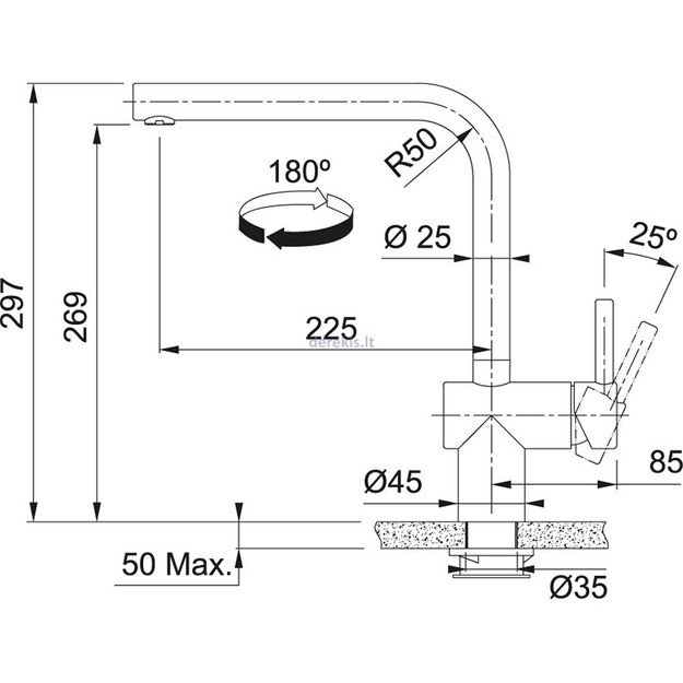 Maišytuvas Franke Atlas Neo Sensor 115.0625.525