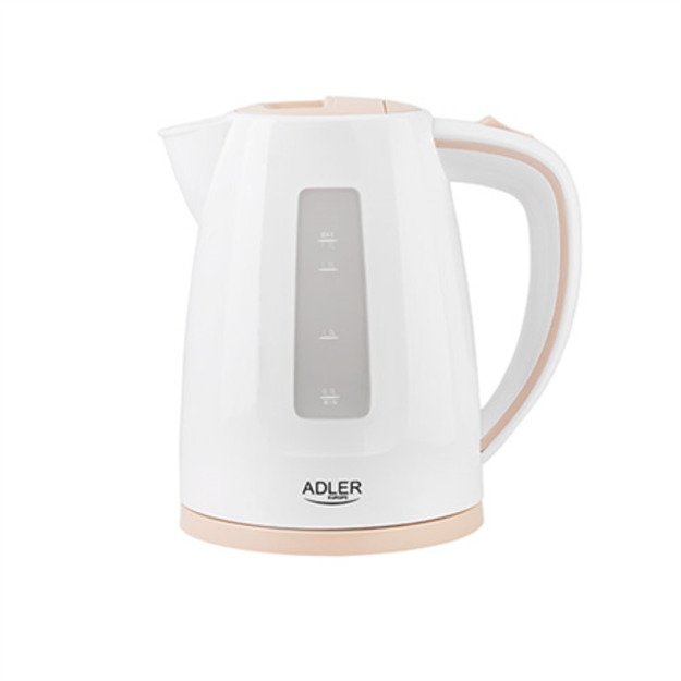 Adler | Kettle | AD 1264 | Standard | 2200 W | 1.7 L | Plastic | 360&deg; rotational base | White