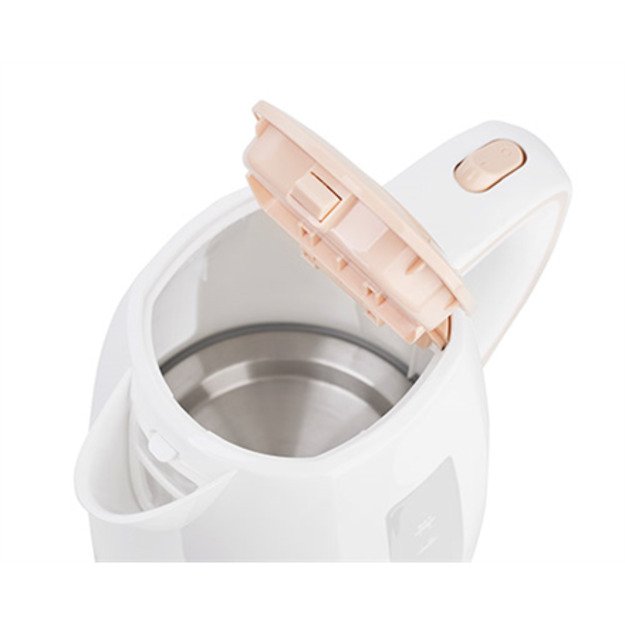 Adler | Kettle | AD 1264 | Standard | 2200 W | 1.7 L | Plastic | 360&deg; rotational base | White 5