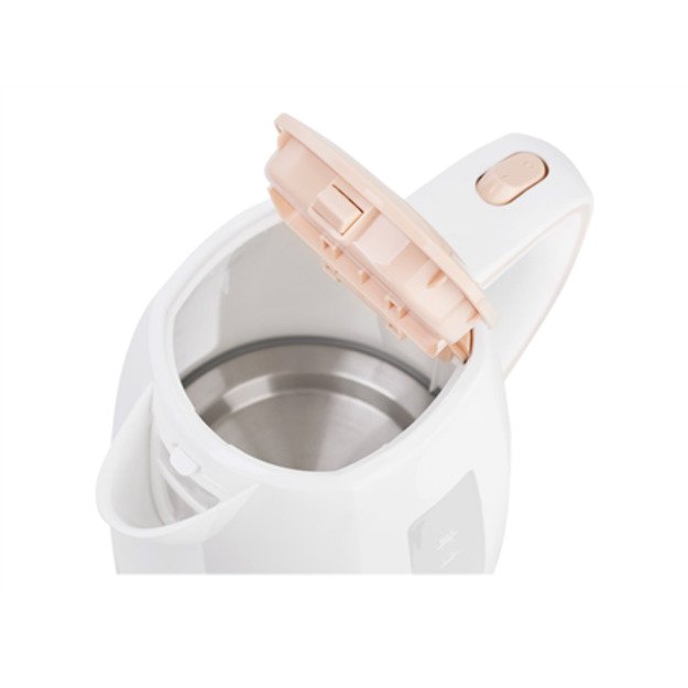 Adler | Kettle | AD 1264 | Standard | 2200 W | 1.7 L | Plastic | 360&deg; rotational base | White 3