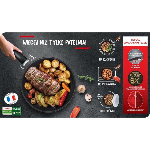 TEFAL Ingenio Unlimited 26 cm wok frying pan L7637732 1