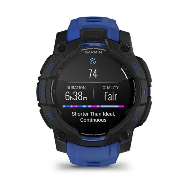 Garmin Instinct 3 3.05 cm (1.2 ) AMOLED 45 mm Digital 390 x 390 pixels Black GPS (satellite) 10