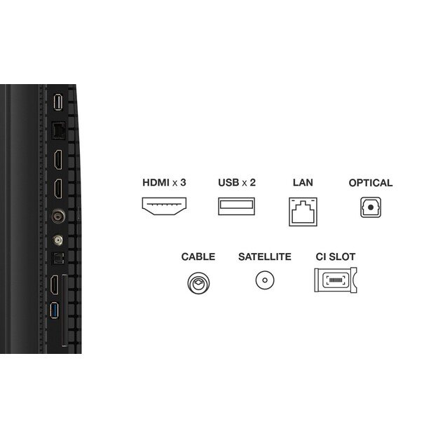 TCL P7K 55P7K TV 139.7 cm (55 ) 4K Ultra HD Smart TV Wi-Fi Metallic 450 cd/m&sup2; 4