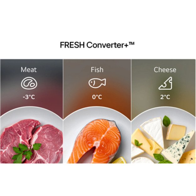 LG Refrigerator | GBBSJ1CCPY | Energy efficiency class C | Free standing | Combi | Height 186 cm | Fridge net capacity 220 L | F 5