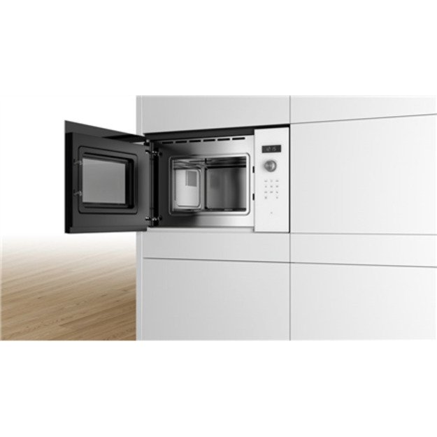 Bosch Serie 6 BFL524MW0 microwave White Solo microwave Built-in 20 L 800 W 1