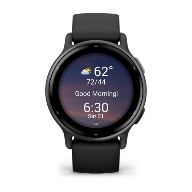 Garmin Vivoactive 5 3.05 cm (1.2 ) AMOLED Digital 390 x 390 pixels Touchscreen Black Wi-Fi GPS (satellite) 5