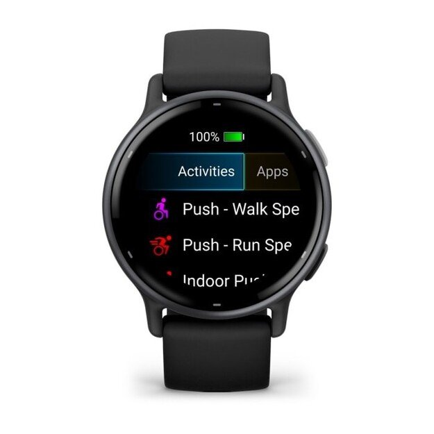 Garmin Vivoactive 5 3.05 cm (1.2 ) AMOLED Digital 390 x 390 pixels Touchscreen Black Wi-Fi GPS (satellite) 3