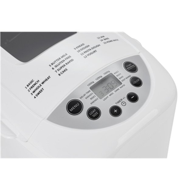 Adler | Bread maker | AD 6019 | Power 850 W | Number of programs 15 | Display LCD | White 1