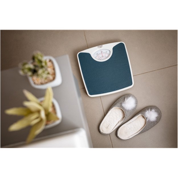 Adler | Mechanical bathroom scale | AD 8151b | Maximum weight (capacity) 130 kg | Accuracy 1000 g | Blue/White 1
