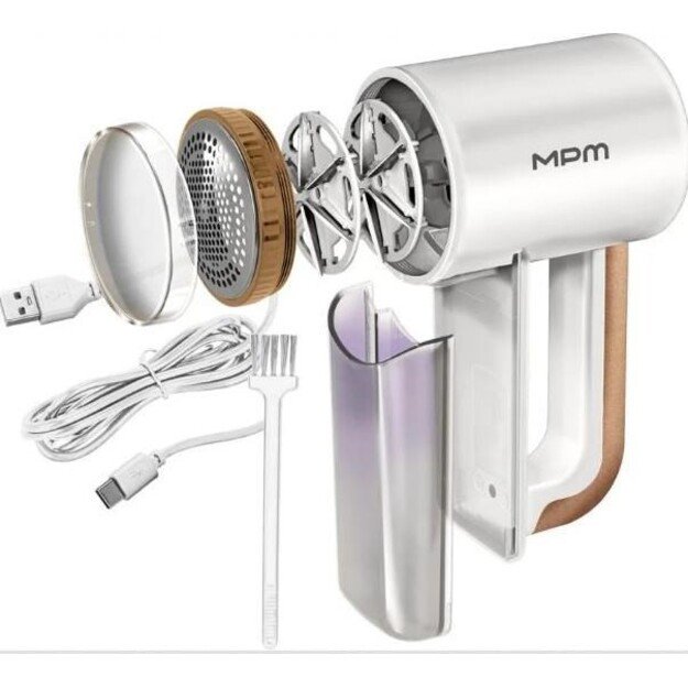 MPM MMU-06 clothes shaver, white 2