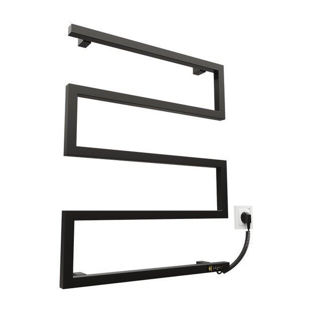 Elektrinis rank&scaron;luosčių džiovintuvas Kosser Zeta 685x550 ER, su laikmačiu, juodas (laidas de&scaron;inėje)