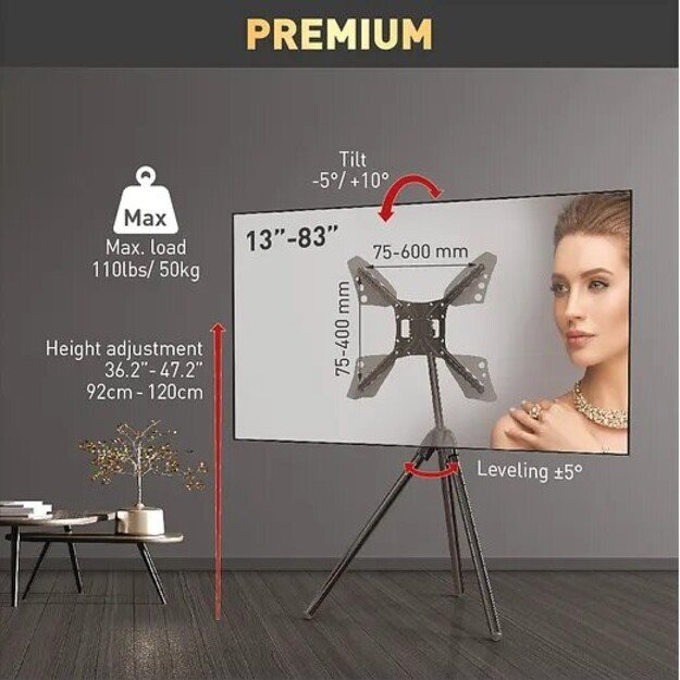 BARKAN DTP410 13 -83  TV, pakreipiamas, trikojis 7