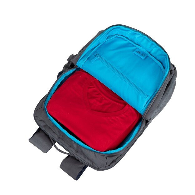 RIVACASE 7569 Laptop Backpack 17.3  Alpendorf ECO, grey, waterproof material, eco rPet, pockets for smartphone, documents, 23