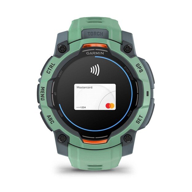 Garmin Instinct 3 AMOLED 3.05 cm (1.2 ) 45 mm Digital 390 x 390 pixels Touchscreen Green GPS (satellite) 2