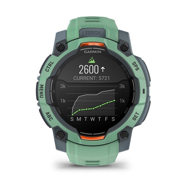 Garmin Instinct 3 AMOLED 3.05 cm (1.2 ) 45 mm Digital 390 x 390 pixels Touchscreen Green GPS (satellite) 5