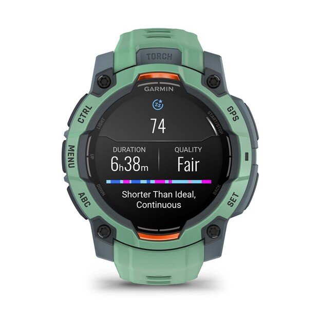 Garmin Instinct 3 AMOLED 3.05 cm (1.2 ) 45 mm Digital 390 x 390 pixels Touchscreen Green GPS (satellite) 4