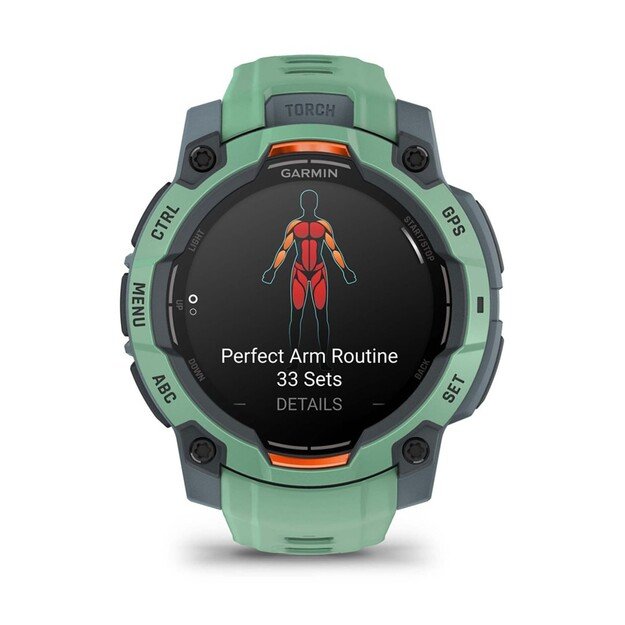 Garmin Instinct 3 AMOLED 3.05 cm (1.2 ) 45 mm Digital 390 x 390 pixels Touchscreen Green GPS (satellite) 10