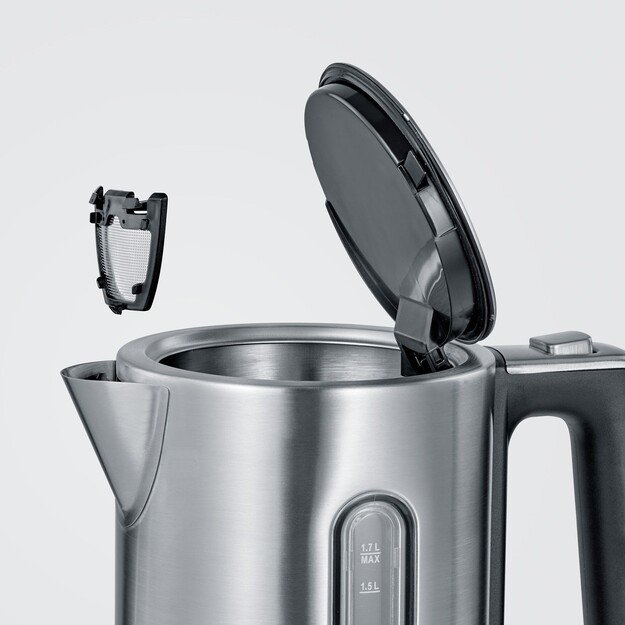 Severin 3418000 electric kettle 1.7 L 3000 W Black, Stainless steel 6